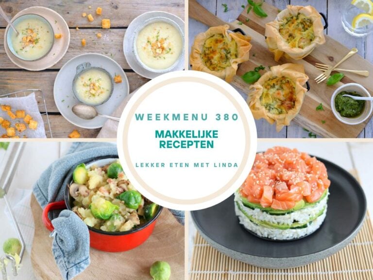 Weekmenu makkelijke recepten 380