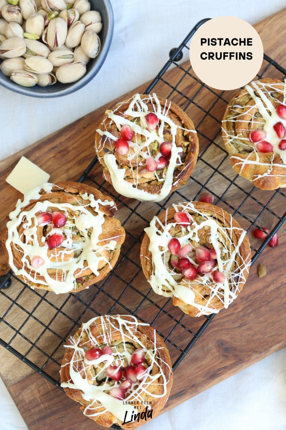 Pistache cruffins