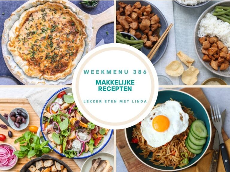Weekmenu makkelijke recepten 386