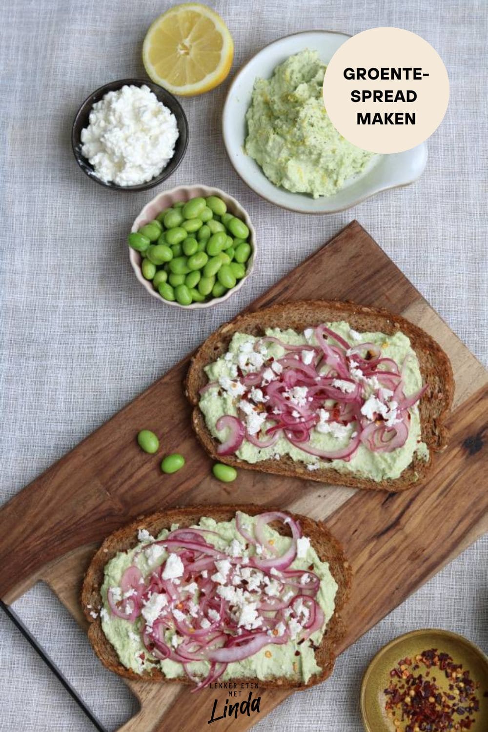 Eiwitrijke groentespread maken