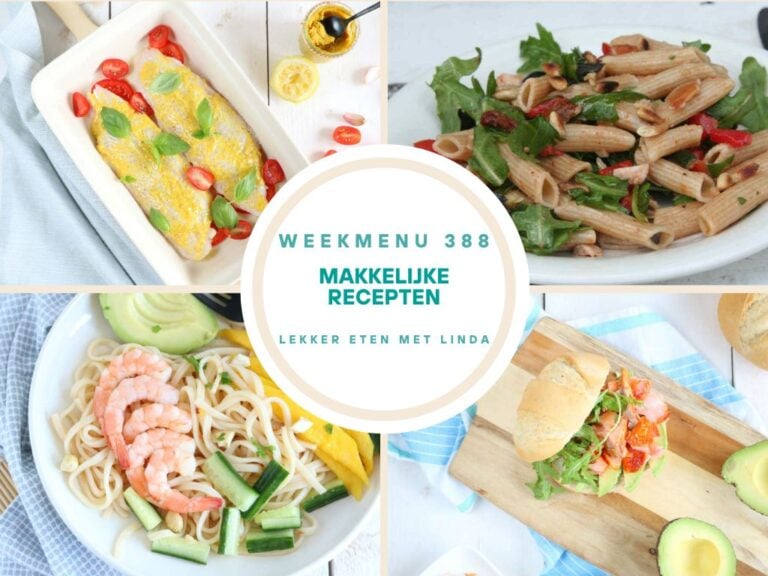 Weekmenu makkelijke recepten 388