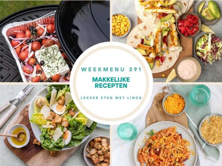 Weekmenu makkelijke recepten 391