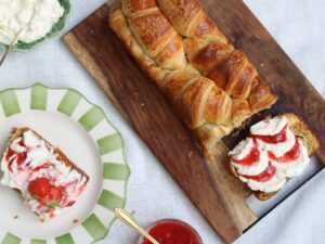 Makkelijk croissant brood, croissant leaf