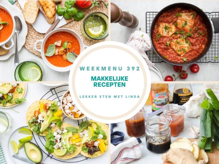 Weekmenu makkelijke recepten 392