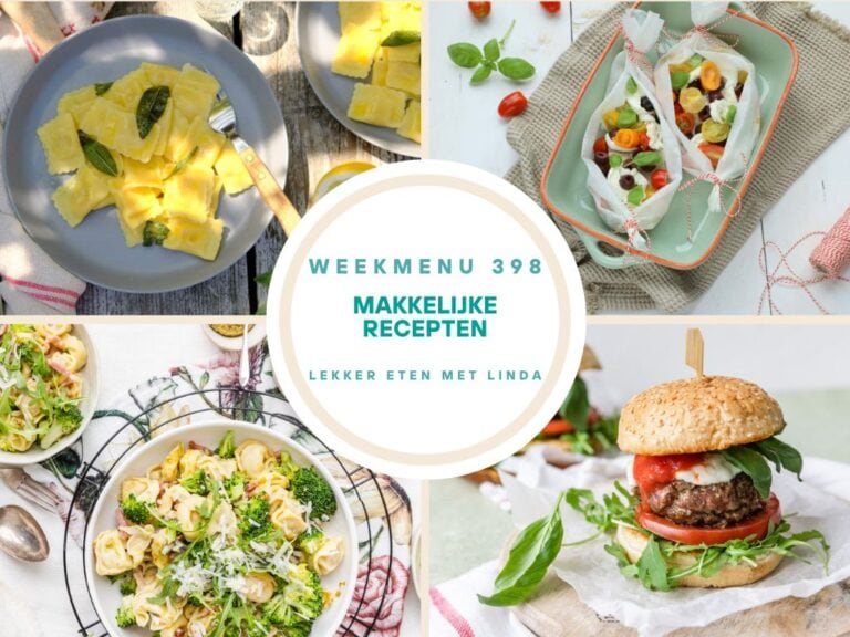 Weekmenu makkelijke recepten 398