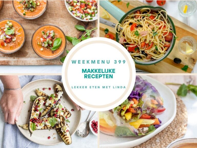 Weekmenu makkelijke recepten 399
