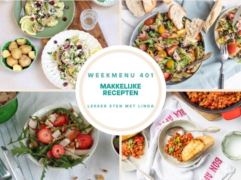Weekmenu makkelijke recepten 401