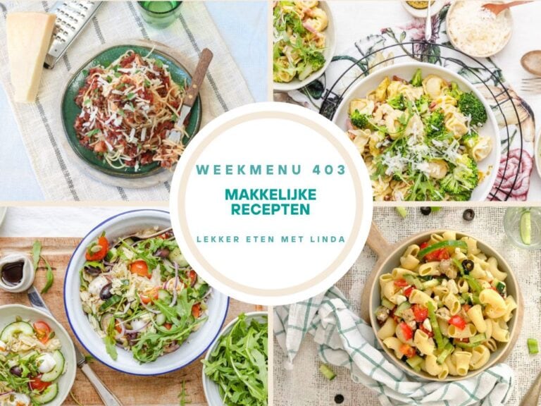 Weekmenu makkelijke recepten 403