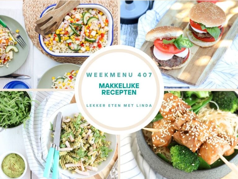 Weekmenu makkelijke recepten 407