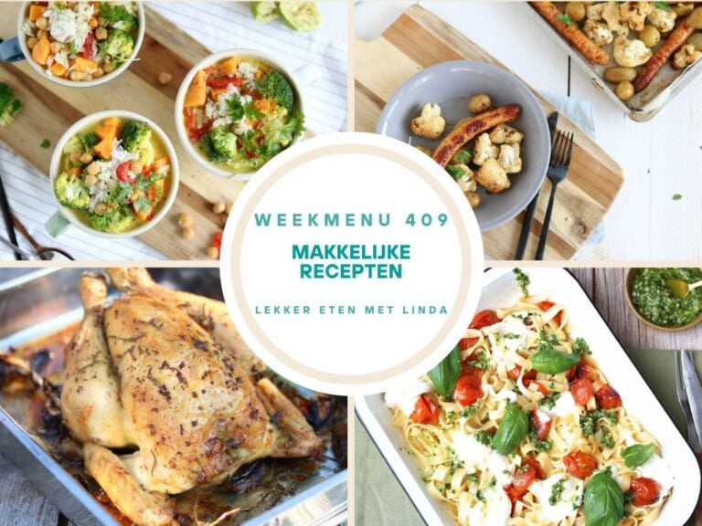 Weekmenu makkelijke recepten 409