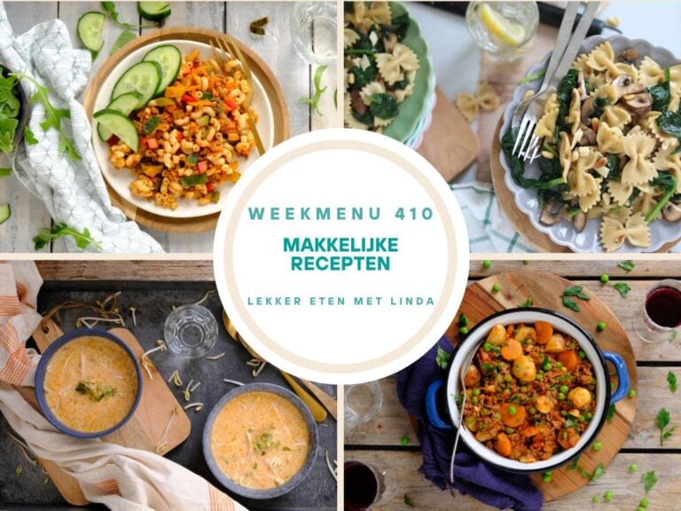 Weekmenu makkelijke recepten 410