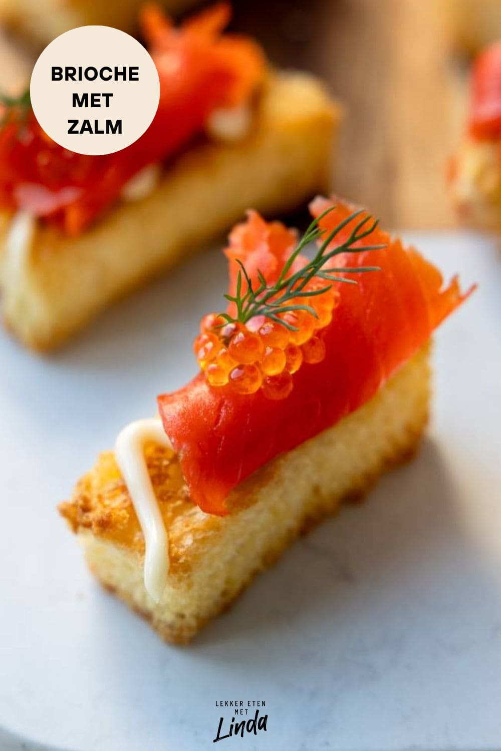 Brioche met zalm