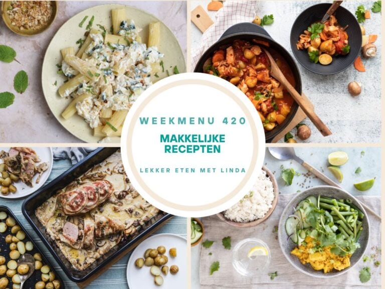Weekmenu makkelijke recepten 420