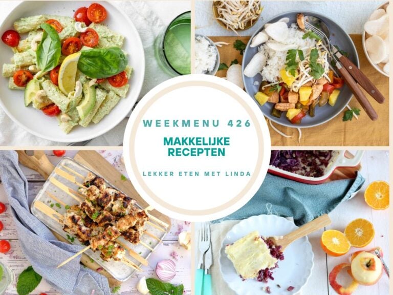 Wat eten we vandaag weekmenu