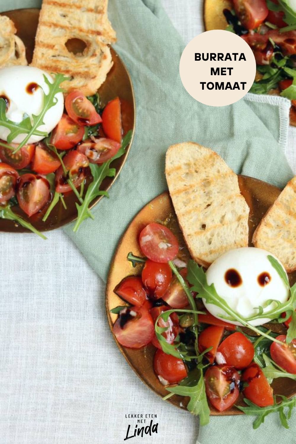 Burrata met tomaat, voorgerecht voor Pasen