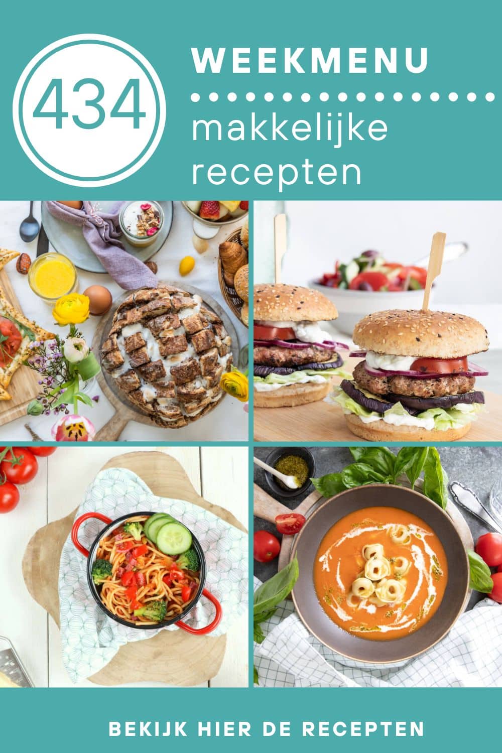 Weekmenu recepten voor het avondeten