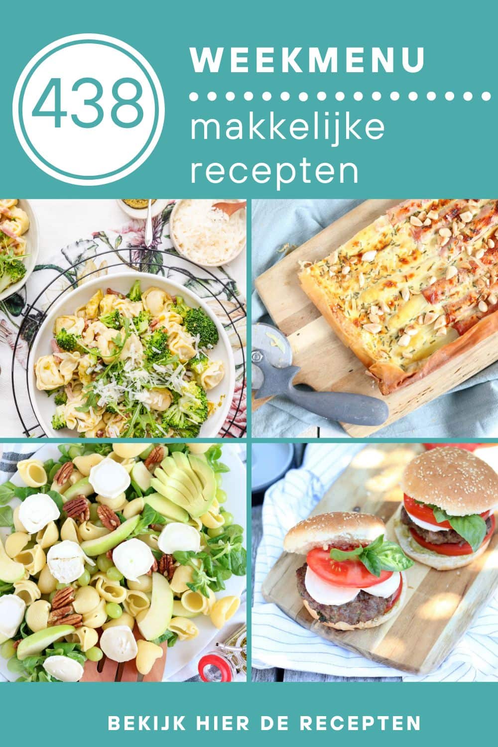 Weekmenu recepten voor het avondeten
