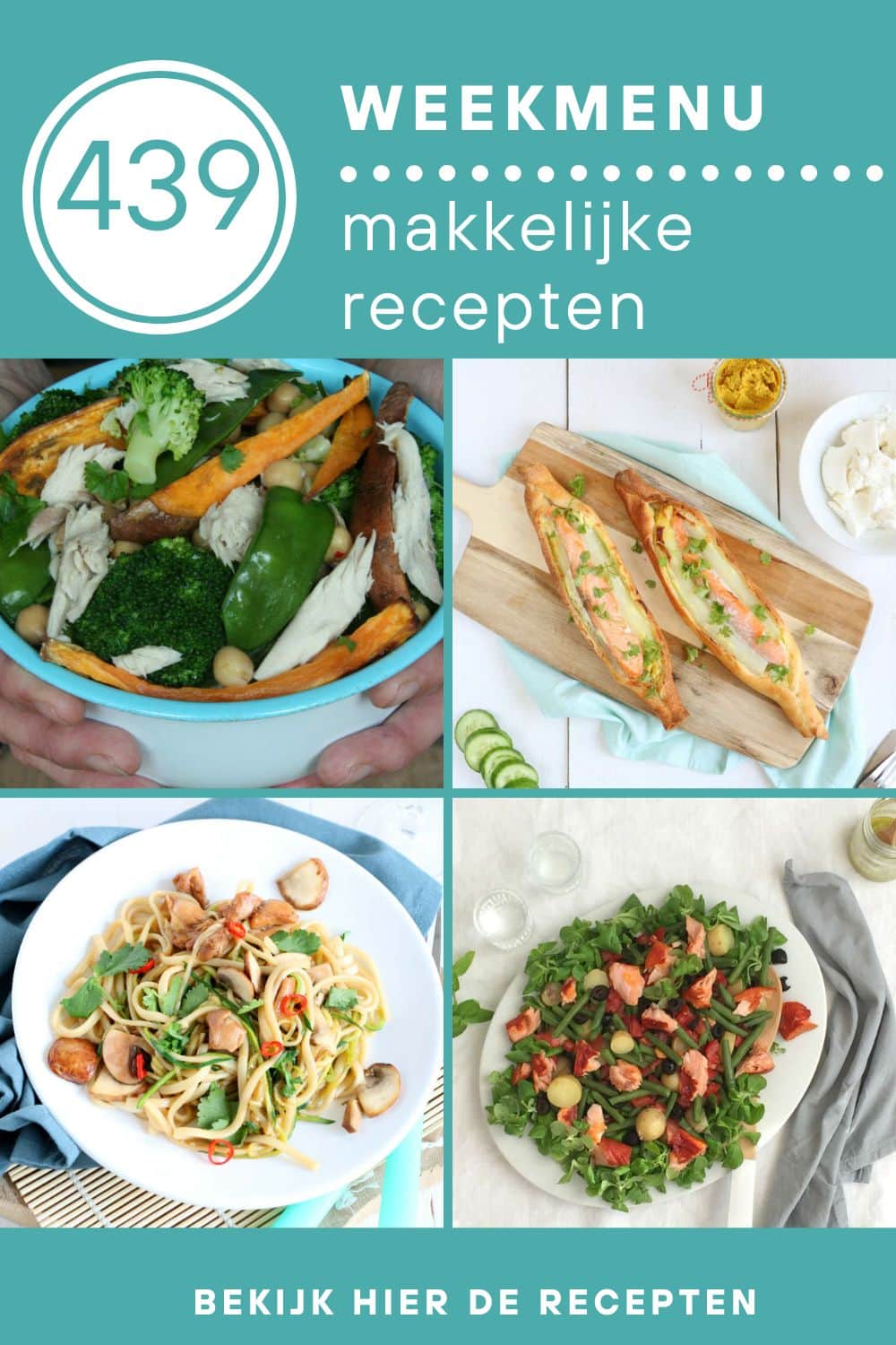 Weekmenu recepten voor het avondeten